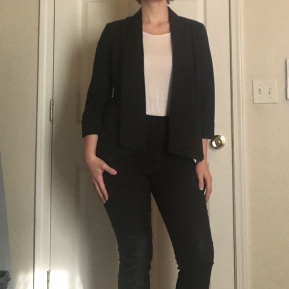 anne klein open front blazer